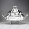Silver Handi With Scallop Rim Silver Serving Tray