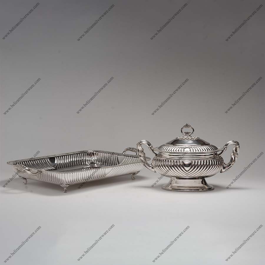 Queen Anne Silver Handi With Serving Dish