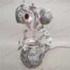 Parrot Leaves Silver Fountain Centerpiece