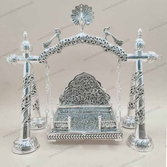 Nakshi Designed Thakurji Silver Jhula