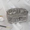 Krishna Leela Nakshi Octagonal Silver Box