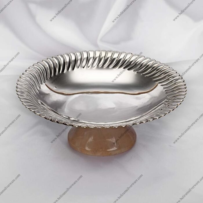 Fluted Border Silver Bowl