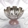 Modish Geometric Design Silver Bowl