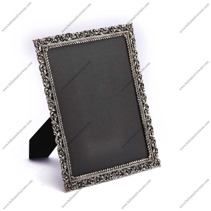 Baroque Acanthus Pattern Silver Photo Frame