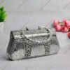 Fluted Beaded Nakshi Silver Clutch