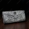 Scalloped Baroque Nakshi Silver Clutch