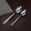 Nakshi Stem Silver Spoon Set