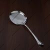 Geometric Design Handle Silver Rice Spoon