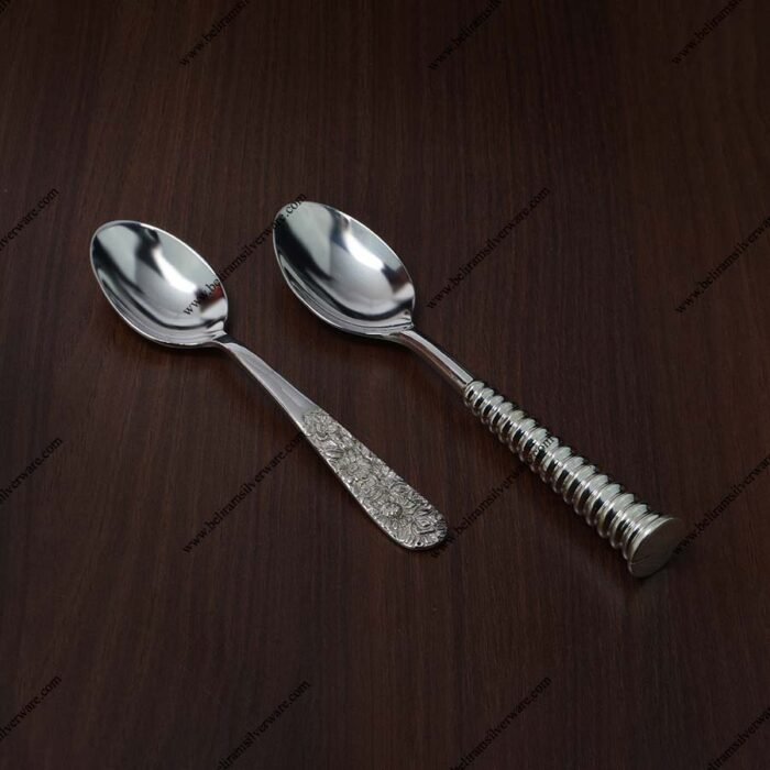 Designer Handle Silver Spoon Set