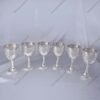 Vintage Silver Wine Glass Set of 6