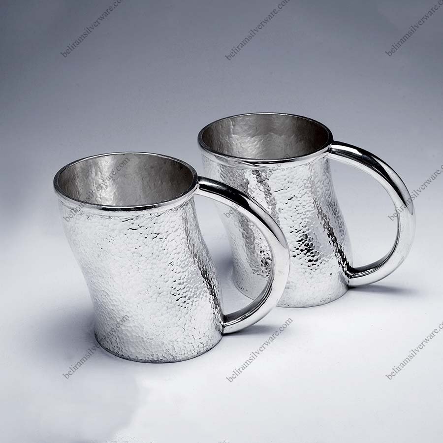 Modern Silver Beer Mugs
