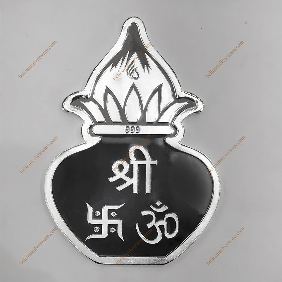 925 Pure Silver Lakshmi Diya Housewarming Gift - Silver Palace