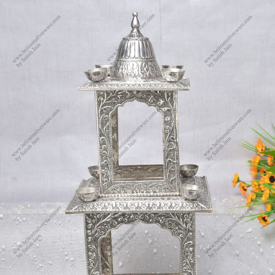 Two Tier Four Diyas Hatri