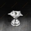 Glossy Finish Panchmukhi Silver Diya